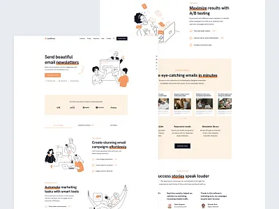 Email Marketing Site digital marketing ui marketing website new seo site ui ux web ui