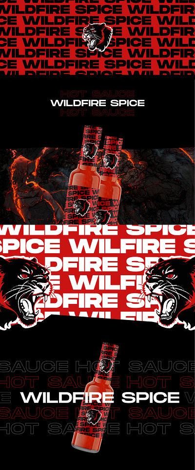 Wildfire Spice ai branding design graphic design hot sauce illustration logo vector