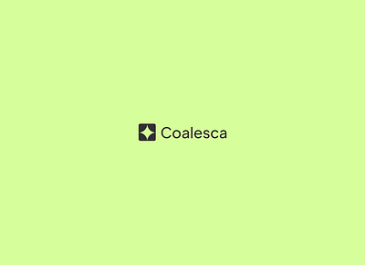 Coalesca branding graphic design logo photography