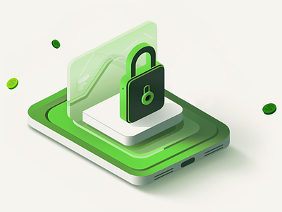 On-Brand AI Illustration: Security ai ai illustration discounts figma fintech graphic design illustration isometric midjourney neon green on brand security trucking user experience