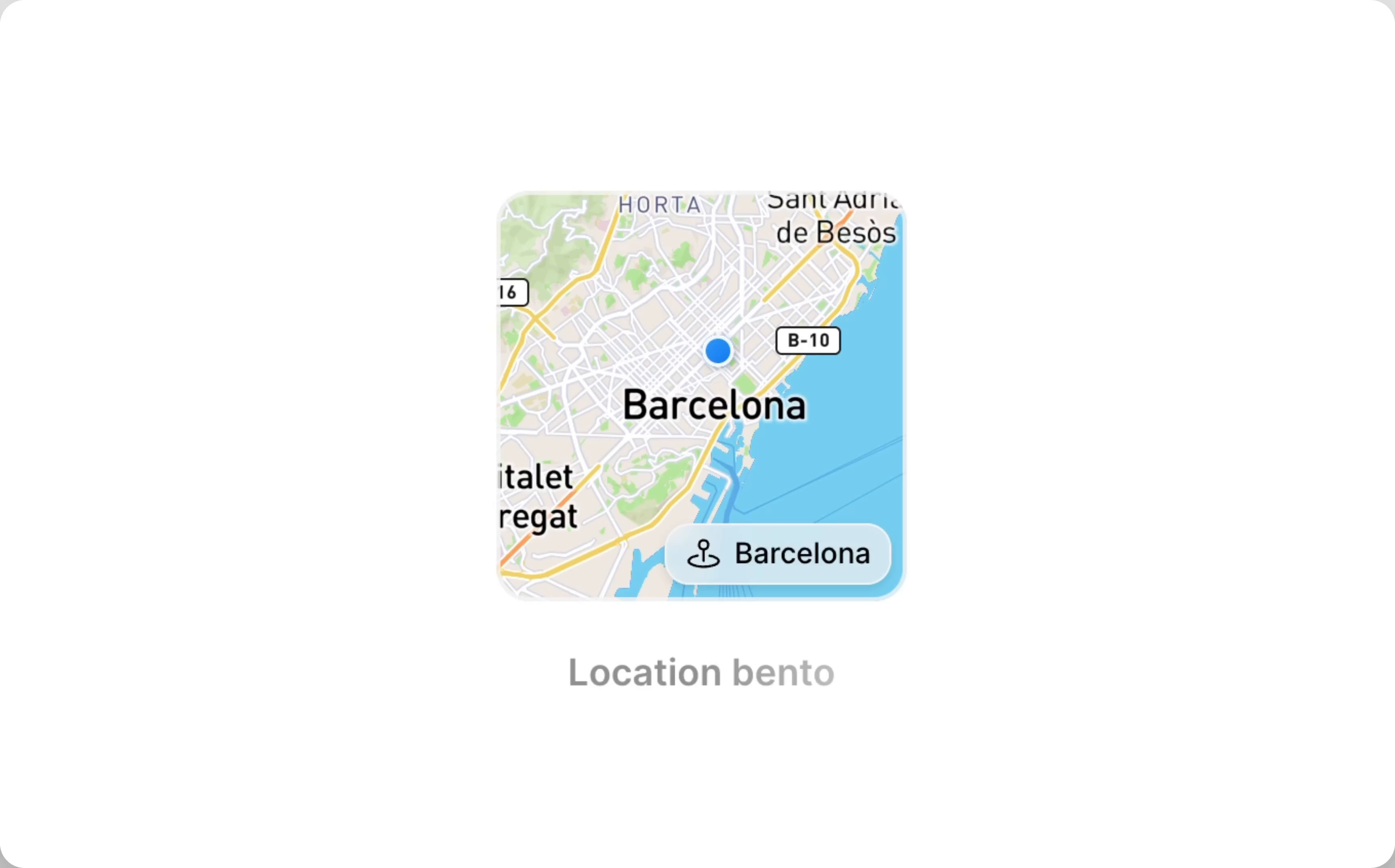 Example of Interactive Location Bento