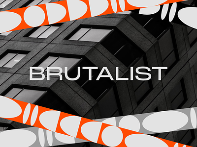 Brutalist Design & Architecture graphic design