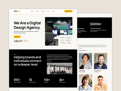 TechNova - Agency Website Template agency business creative framer it company landing page marketing technology template web design webflow