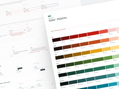 Design System + Style Guide accessibility buttons color palette color scheme color tokens components design documentation design system design toolkit grid system inputs layout mobile app style guide typography ui ui design web app web design