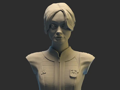 Lucy MacK busto modelo de impresión 3D STL, busto de Ella Purnel