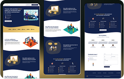 HR Consulting Firm Landing Page design landing page ui