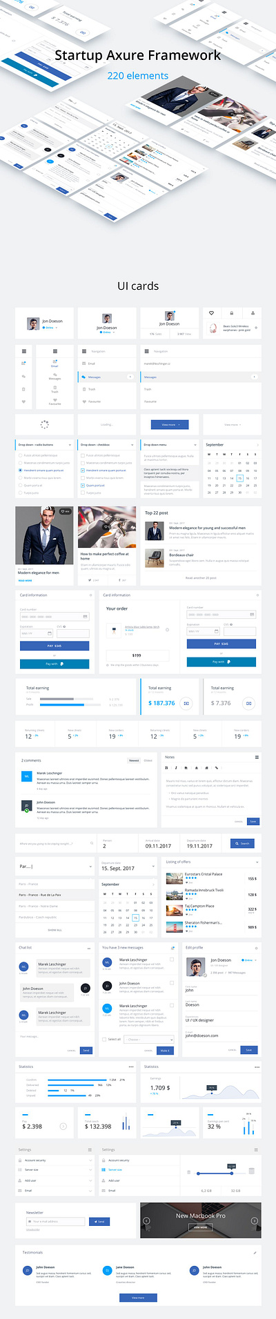 Startup Axure Template-220 elements axure framework startup template theme ui ui design ui kit ux ux design wireframe
