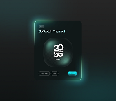 Go Watch Theme 2 app figma product design smart watch ui ux