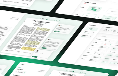 Research Paper Collaboration Tool design mockup ui ux web application