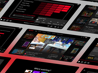 Gamified & Interactive Netflix-based Portfolio portfolio resume ui ux web application webdesign
