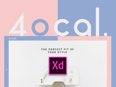 4ocal Web UI Kit for Adobe XD 4ocal web ui kit for adobe xd adobe xd business clean company elegance interface minimal presentation professional promotion startup ui ux vector web