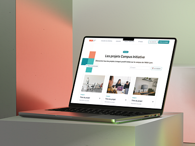 INSA Lyon · Circular Economy Plateform · Product & UX/UI Design design education environment product design ui ux web application