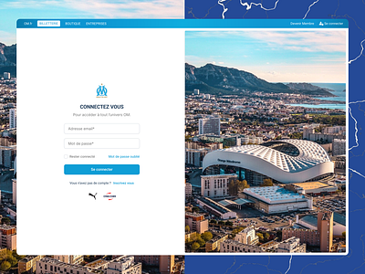 Olympique Marseille · Football Checkout User Flow · Product & UX checkout flow football payment page product design ui ux web application