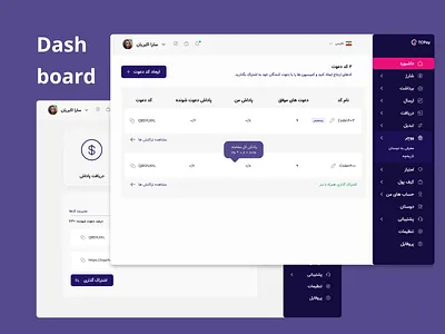 Voucher Dashboard adminpanel dashboard design designsystem giftcard illustration menu panel parastoomajidi sanandaj table typography ui ux پرستومجیدی