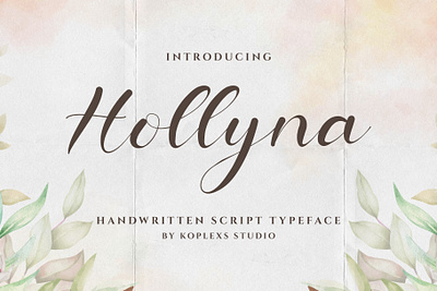 Hollyna - Handwritten Script Font display fonts handwritten script typeface