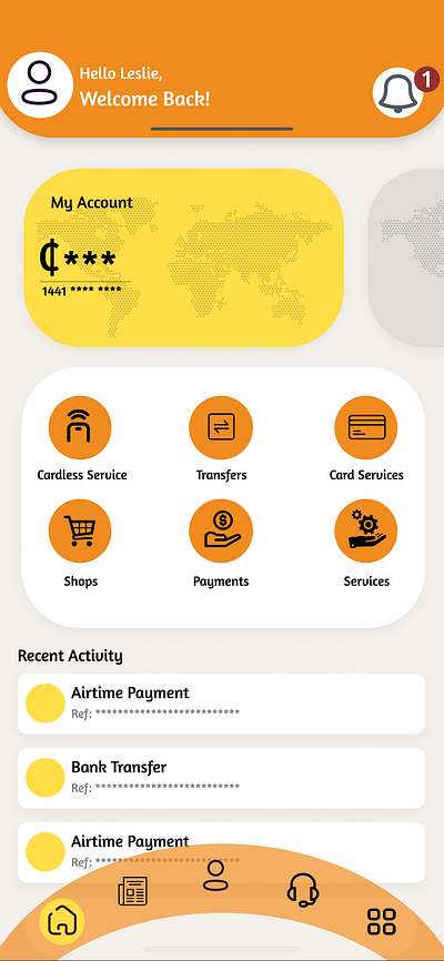 Banking App designs