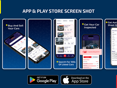 App & Play Store Screen Shot. app store car app download app google play play store screenshot ui