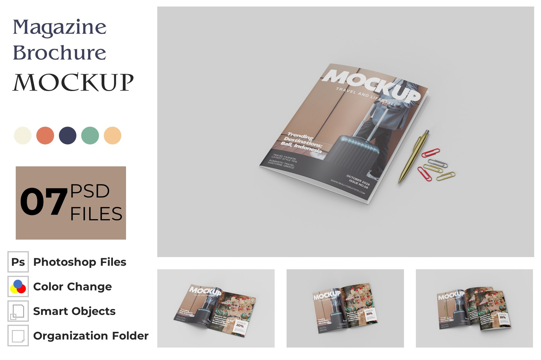 Magazine Brochure Mocup brochure brochure mockup magazine magazine mockup