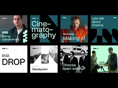 Zamiralov Media — SMM bold branding brutal brutalism dark geometry graphic design green grotesk identity media minimal minimalistic smm typography videoproduction