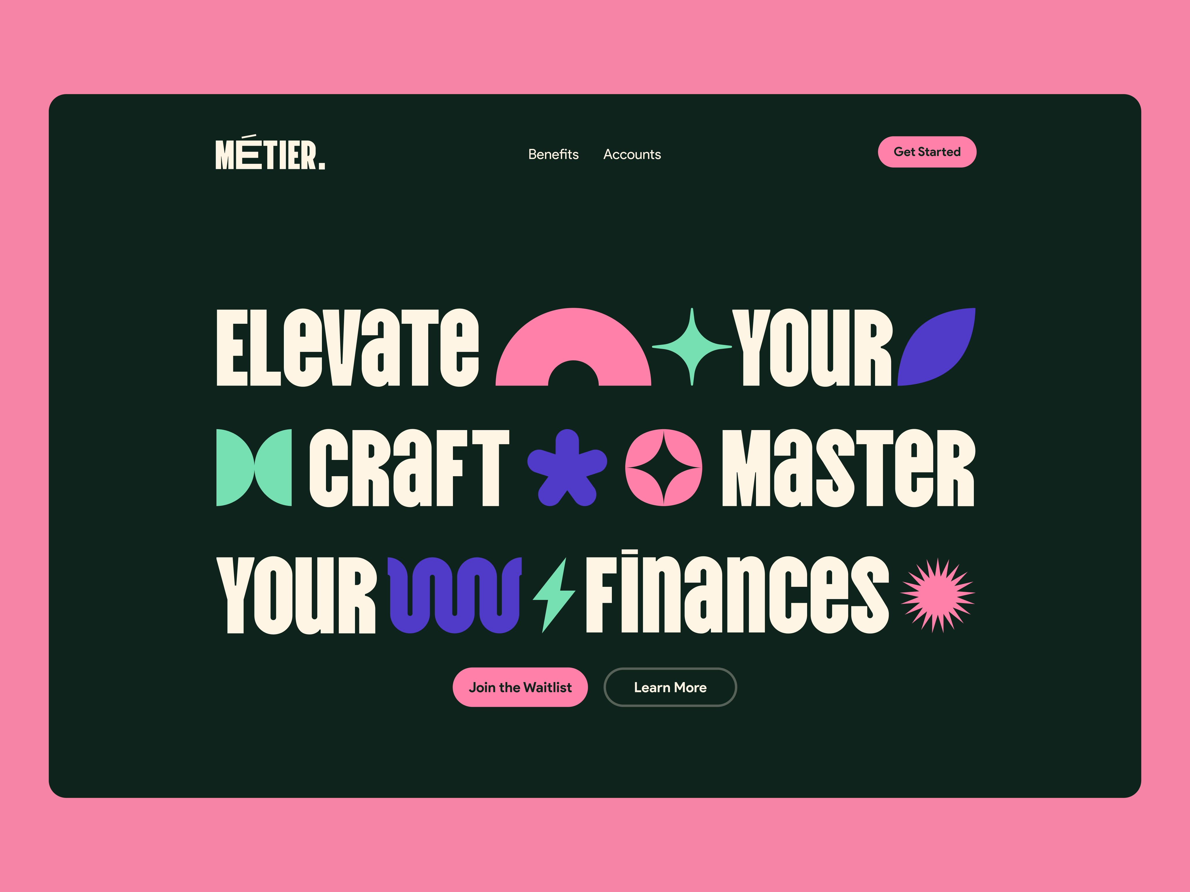 Web Design - Métier app bank branding crafter crafting creative creatives design digital bank etsy high performance baking illustration logo makers niche nymbus ui vector