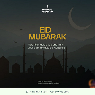 EID MUBARAK design eid graphic design happy islam mubarak muslim