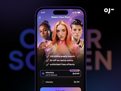 Oji: offer screen app branding uiux