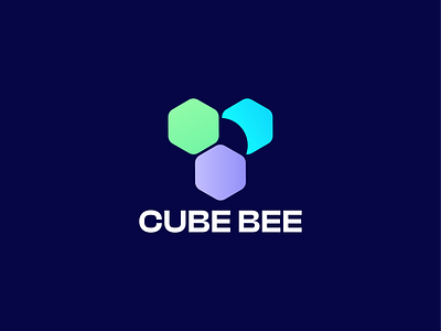 Cube Bee bee bee logo branding cube logo cube logo design design logo logo design logo design inspiration logo design inspirations puzzle logo puzzle logo design