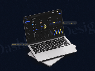 Dark | LMS Dashboard UI Design | School Management. dashboard dashboard design education education dashboard fahaduiux figma figma designer lms lms dashboard school management school management dashboard uiux designer