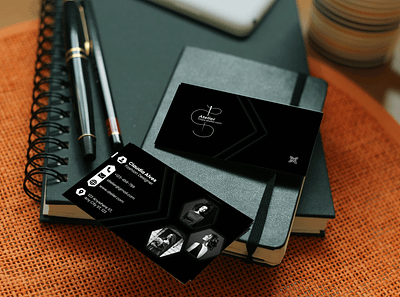 Premium black business card design black business card design brand identity business card design premium business card design