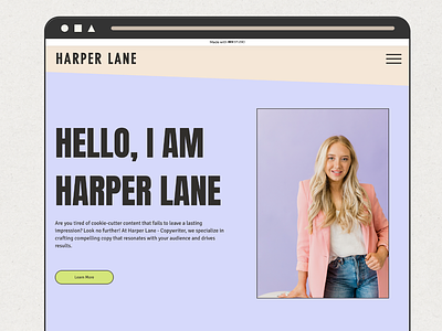 Harper Lane Wix Template harper lane web design template website website design wix template