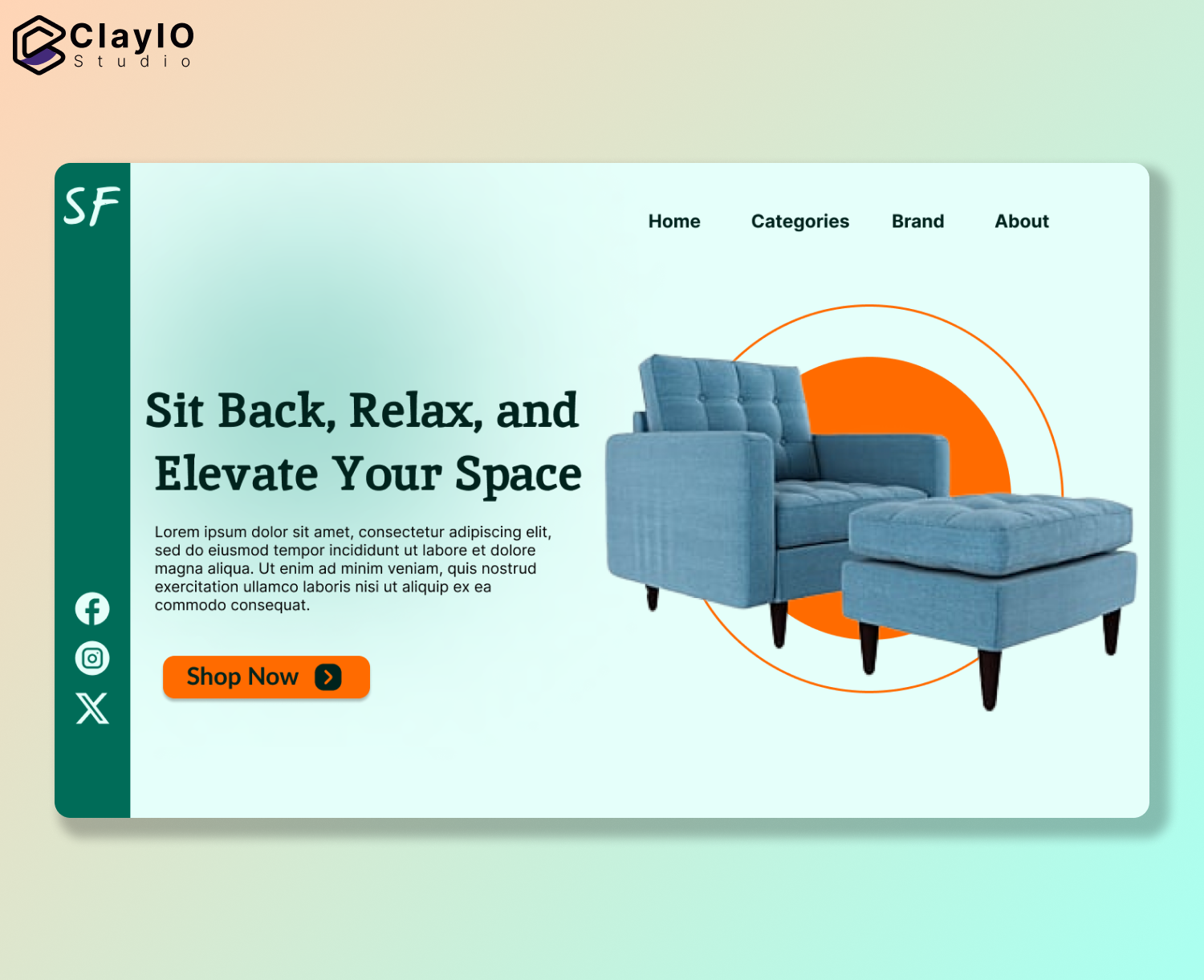 Furniture Shop landing page hero image by sarbojit sen on Dribbble