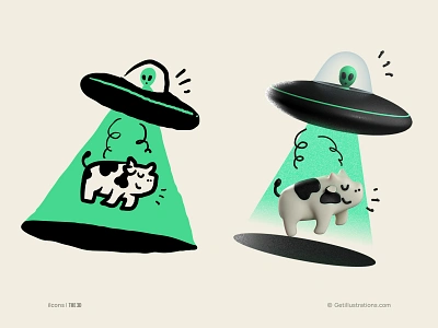 ilcons error 3D icon 3d 3d icon 404 alien blender branding cow design doodle error error illustration flat funny icon icons illustration missing page ui vector web icons