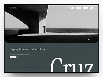 Cruz.Studio - Architecture Website Design architecture branding design firm graphic design landing page studio ui web design website