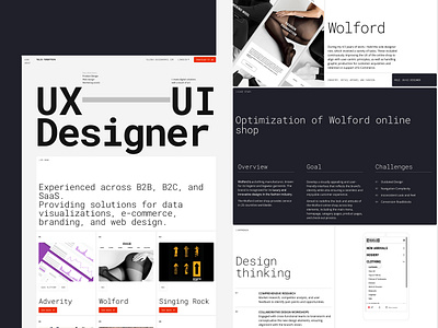 My Portfolio web-site branding graphic design portfolio typography ui ux