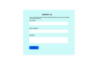 day 28 : Contact Page ui