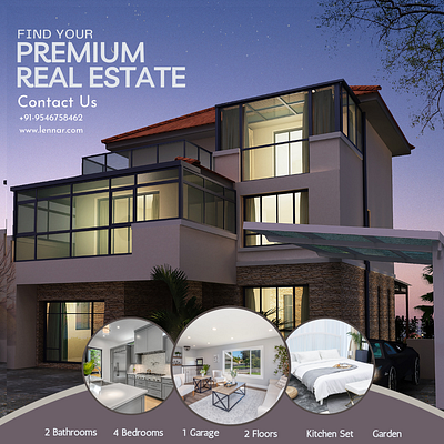 LENNAR PREMIUM REAL ESTATE branding graphic design home house premium premiumrealestate realestate ui
