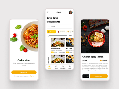 Exploring the Artistry - Food App Design mouthwateringmoments ui