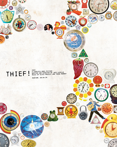 THIEF! short film poster collage film design film poster graphic design poster design