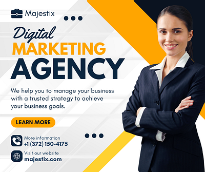 Majestix Agency achieve branding business businessgoals digitalmarketing digitalmarketingagency graphic design information manage strategy trusted ui website