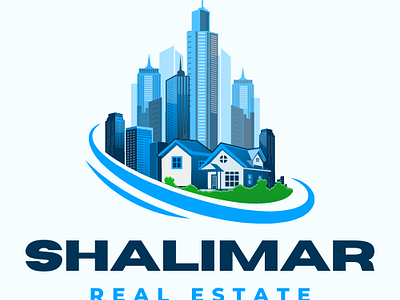 Shalimar Logo branding graphic design housing logo realestate realestatelogo shalimar trustedpartner ui