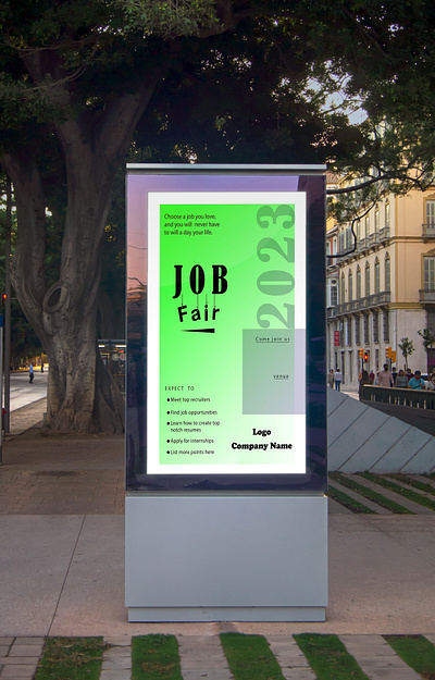 Job Fair Poster Design!! branding graphic design illustrator poster