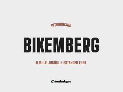 Bikemberg - Display Font bold font branding cyrillic font display font font font design header font logo font modern font multilingual font readable sans serif social media font strong font type