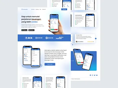 Landing Page NabungKuy 3d animation branding designer graphic design logo ui uiux ux