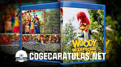 Woody Woodpecker Goes to Camp 2024 Bluray Cover design dvd dvdcover photoshop