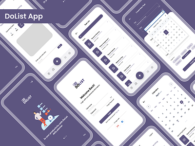 DoList - The Daily Planner App UI Case Study animation branding case study daily planner ui ux design graphic design logo to do list app ui