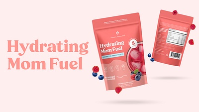 Hydrating Mom Fuel Mommy Knows Best Brand art branding graphic design packaging ux design