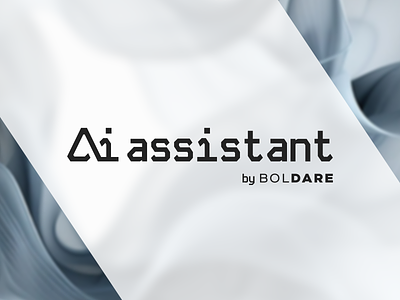 Ai assistant | Logo ai assistant black blur grey kode logo logotype mono white