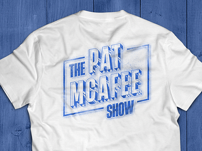 Halftone Pat McAfee Show Shirt apparel athletics branding design entertainment illustration lettering merch podcast sports typography