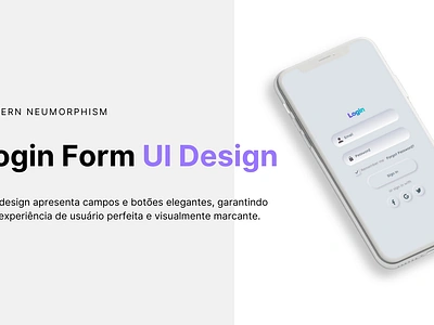 Modern design login app graphic design mobi ui