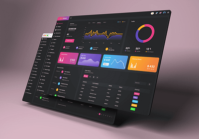 Task and Project Management Dashboard 3d branding dark mood dashboard dashboard design dashboard website design graphic design illustration landing page logo task management ui uiux vector